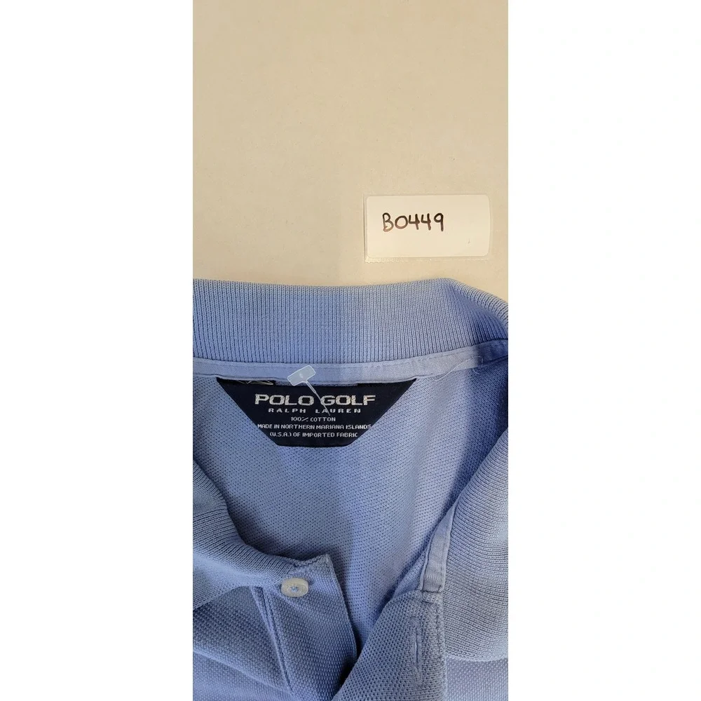 Polo Golf Ralph Lauren Men's Light Blue Short Sleeve Polo Shirt Pony Logo